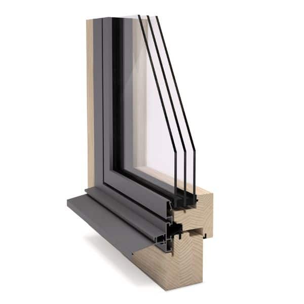 Trä- och aluminiumfönster Connex